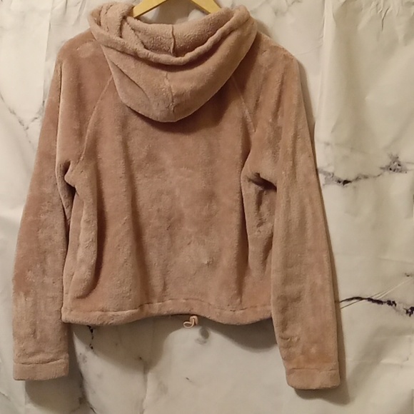 Hippie Rose crop fleece hooded pull over Med oversized 💙💙💙💙 - Picture 9 of 10